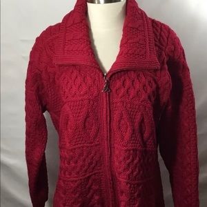 Aran Crafts Full Zip Cardigan XL